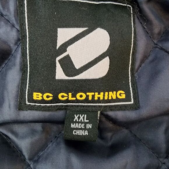 BC CLOTHING~MENS SIZE XXL~QUILTED LINED FLANNEL JACKET~POCKETS SNAP FRONT PLAID - Picture 11 of 14